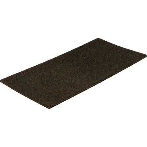 Feltrino adesivo rettangolare 100 x 200 mm. - marrone - 1 pz.
