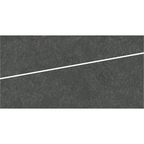 Carrelage effet Pierre Quartzite Gris Carbone Cut Dalle A 120x60x2 cm Venturo - Sol extérieur (vendu par carton de 0,72 m²) - RO'MA CARRELAGE