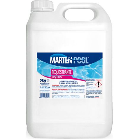 MARTEN SEQUESTRANTE LIQUIDO 5LT - PER METALLI E CALCARE - PISCINE