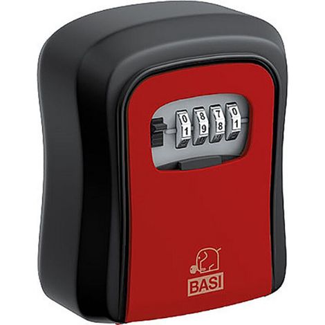 Basi 2101-0000-1114 SSZ 200 Coffre à clés avec serrure à combinaison noir, rouge (1/2)
