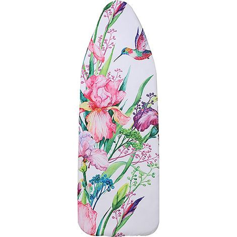 Housse de table à repasser décorative – Résistante à la chaleur – Motif colibri – 140 × 50 cm (1/4)