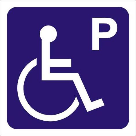 Segnale di parcheggio PER disabili - TAB TBI-87