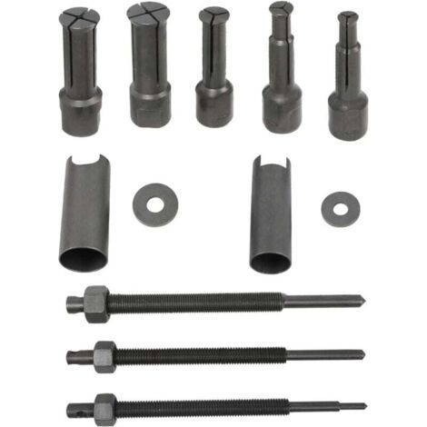 Kit d'extraction de roulement intérieur de moto, ensemble d'outils de retrait d'extracteur de roulements internes avec clips ouverts de 5 tailles (9-23 mm). (1/5)