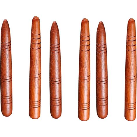 Ensemble de 6 bâtons de massage d'acupression, outil de massage thaï en bois pour un massage des tissus profonds et le soulagement des points de tension, cadeau de relaxation portable pour une thérapi (1/5)