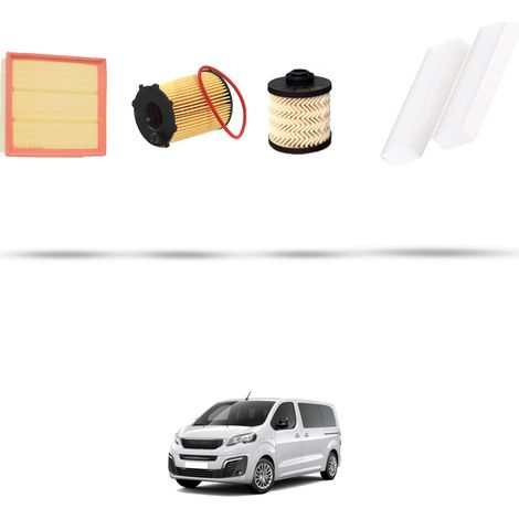Kit tagliando 4 filtri compatibile con Peugeot Traveller 1.6 BlueHDI 70kw Dal 2016 (1/5)