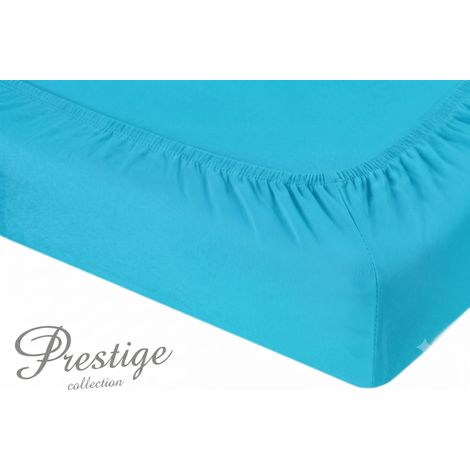 Jersey-Spannbettlaken 160x200 Türkis Prestige Kollektion 160 g/m²