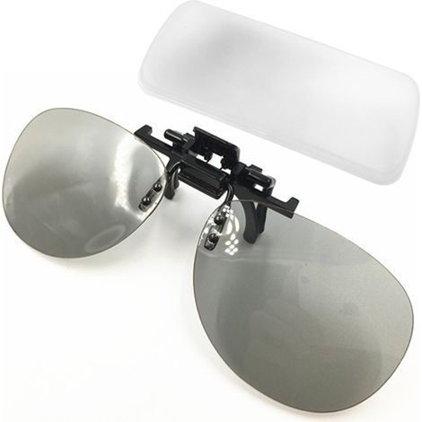 1 Paire Lunettes 3D à clipser, verres anaglyphes, montage sur lunettes de vue, pour jeux PC, films, photos (1/5)