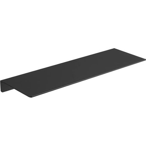 Étagère murale de salle de bain noire – 30 cm – Aluminium – Métal – Rangement pour salle de bain et cuisine (1/5)