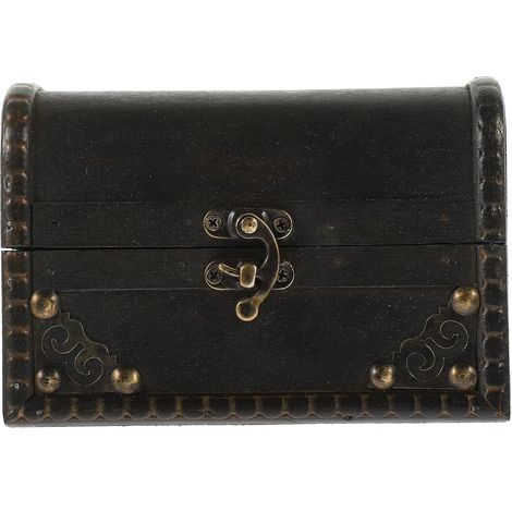 à bijoux vintage avec fermoir en métal coffret de rangement (1/5)