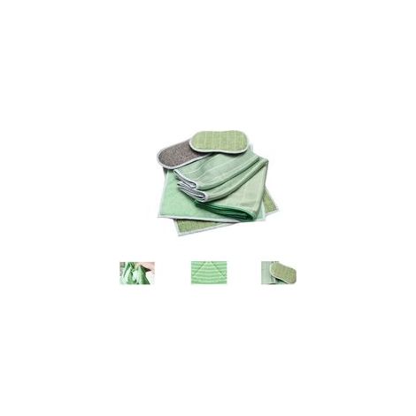 Set mit 6 Bambus-Mikrofasertüchern für Fenster, Spiegel, Fliesen, Autokarosserien, Glasreinigung, Badezimmer (1/5)