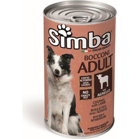 CIBO CANE MONGE SIMBA 1230 G BOCCONC AGNELLO