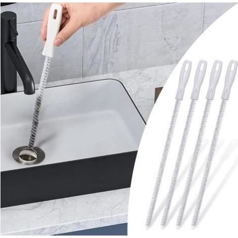 Abflussreinigungsbürste - fy - 4-teilig - Flexibel - 45 cm - Effektive Reinigung (1/4)