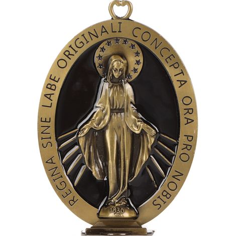 1 ornements suspendus, alliage métallique, motif Vierge Marie, décoration intérieure, cadeau de pendaison de crémaillère (1/5)