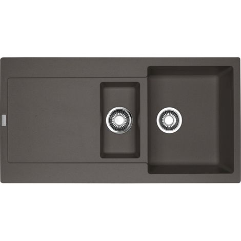Franke Einbauspüle Maris MRG 651-97 Fragranit+ Schiefergrau, Excenterbedienung (Druckknopf)