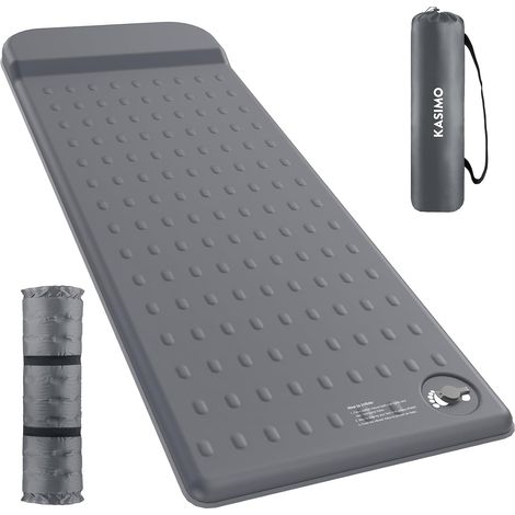 Tapis de couchage à mémoire de forme pour camping, 7,6 cm, compact en mousse ultra épaisse avec oreiller, matelas de camping isotherme de 9,5 R ou voiture, voyage, tente de randonnée, maison (1/5)