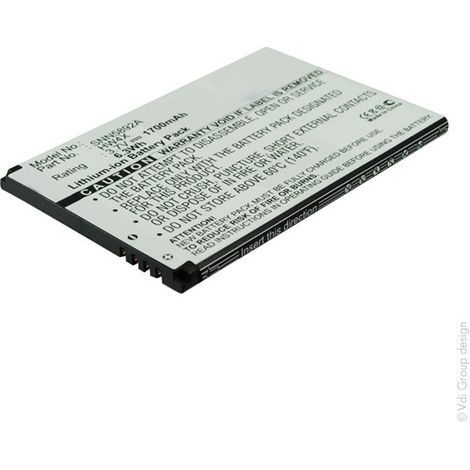 NX - Batterie téléphone, smartphone, GSM pour AT&T 3.8V 1700mAh - HW4XSNN5892SNN5892A