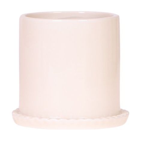 Cache-pot décoratif pour plantes et orchidées pot de fleurs avec bord strié Ø 9 cm