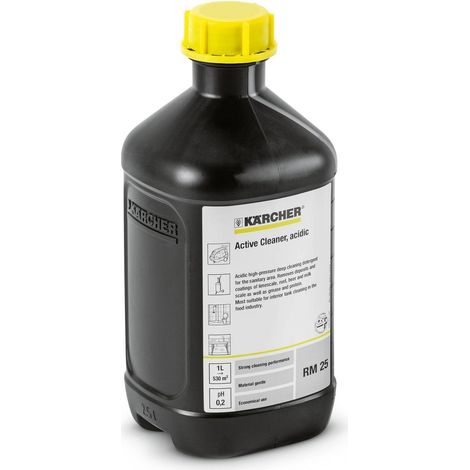 KARCHER Detergent Actif PressurePro Acide RM 25 62955880, Bidon de 2.5 L, pour Haute Pression, Poids Emballage Inclus de 3 kg