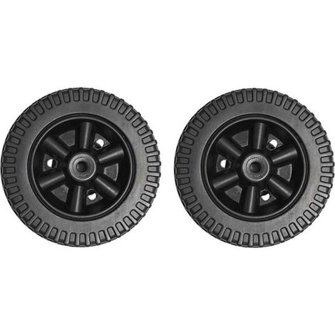 Lot de 2 roues de barbecue de 15,2 cm - Pièces de rechange pour barbecues à gaz pour Charbroil - Roues de four - Roulettes de four - Noir (1/5)