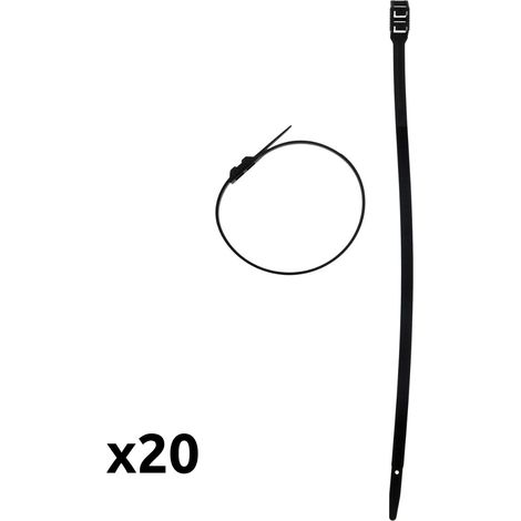 Colliers Serre-câbles Hbf Noirs Fixation Robuste 9x350mm En Nylon - Hbf (1/2)