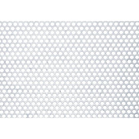11,8" x 5,9" 304 Inox Acier Perforé Tôle, 0,3" Rond Trou 20GA Expansé Métal Maille Plaque Paravent Décoratif Mailles pour Ventilation Grill (1/5)