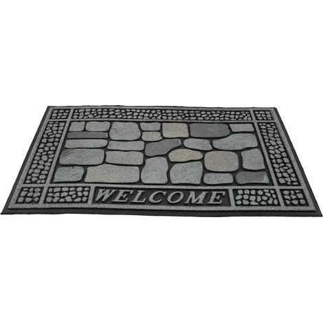 Paillasson extérieur Welcome stones galets Steppe (1/4)