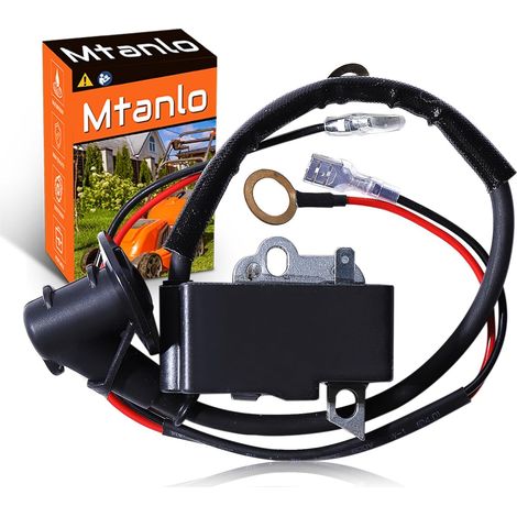 Module de bobine d’allumage pour Stihl TS420 TS410 scie à tronçonner Cut-Off avec fil de remplacement 42384001301 42384001302 42384001307 (1/5)