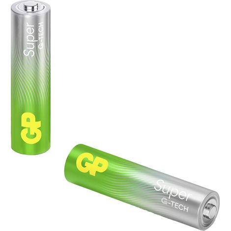 GP Super Micro (AAA)-Batterie Alkali-Mangan 1.5 V 2 St. (1/3)