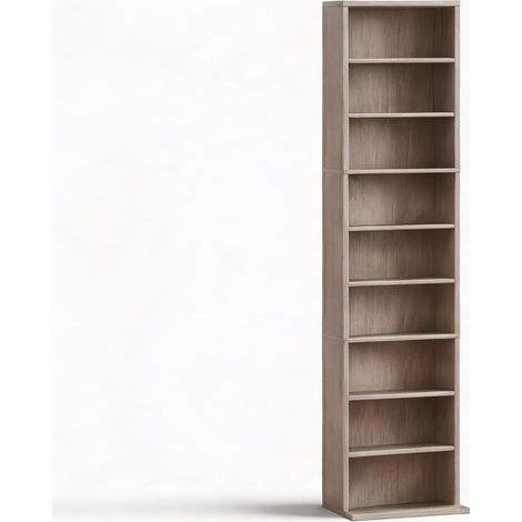 Meuble de rangement de bureau bois naturel 33 x 24 x 140 cm (1/5)