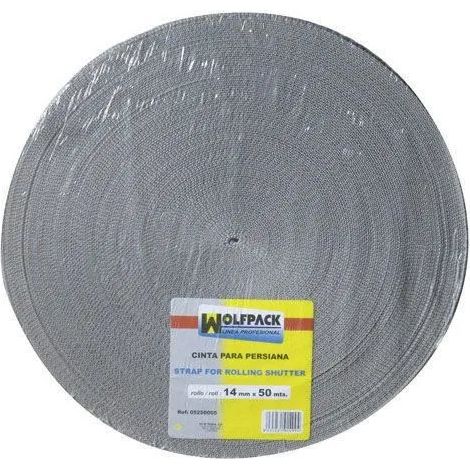 Ruban Aveugle Gris Wolfpack 14 mm. Rouler 50 mètres