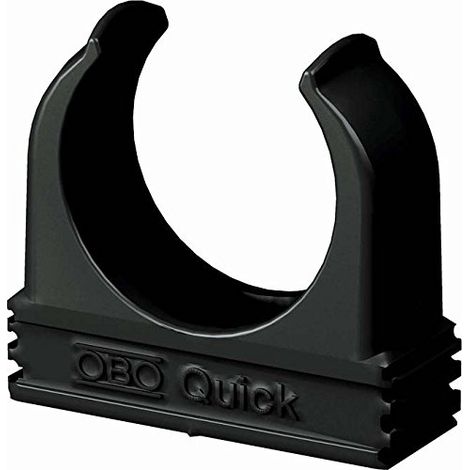 OBO Bettermann Abrazadera rápida M16 Polipropileno negro intenso RAL 9005, 2149559