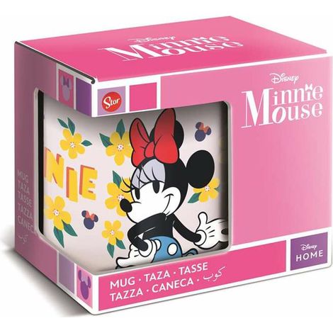 Stor Taza de Cerámica Minnie Mouse 325ml - Diseño Original con Licencia Oficial - Ideal para Café, Té y Bebidas Calientes - para Fans