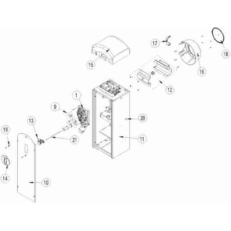Bras de moteur à engrenages 6QIK80BM pour Qik 80eh Ditec 6qik80bm Entrematic Pièce de rechange d'origine