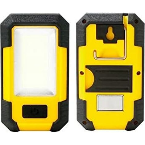 Torcia led Cob 8w 500lm ricaricabile con usb con gancio + magnete + supporto funzione power bank include cavo di ricarica EDM (1/5)