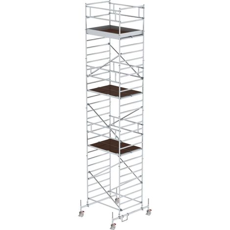 Munk Rollgerüst mit Doppelplattform 1,35x1,80m Plattform, 9,35m AH (1/2)