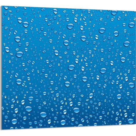 Panneau de verre POUR la cuisine 65x60 Gouttes (1/5)