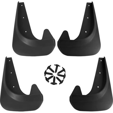 Set of 4 Car Tire and Fender Mudflaps Splash Guards, Front and Rear Mud Flaps Guard Splash Guard, Accessories for Car Tyres (1/5)