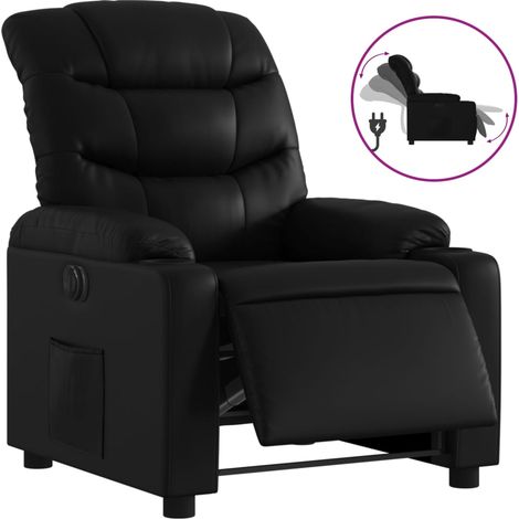 Maison Exclusive - Relaxsessel Elektrisch Schwarz Kunstleder