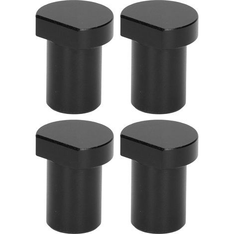 4 Pcs Banc Chiens, Blocs de Limite de Bureau pour le Travail du Bois avec 20 Mm de Diamètre, Butées de Frein Multifonctionnelles pour Établi, pour Fixer et Limiter les Planches en Bois sur(Le noir) (1/5)