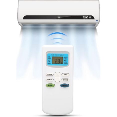 Télécommande Universelle de Climatiseur Compatible pour TCL, pour Dronic, pour Klimaire, pour Pioneer, pour Ciac, pour Airton, pour Dronic (1/5)