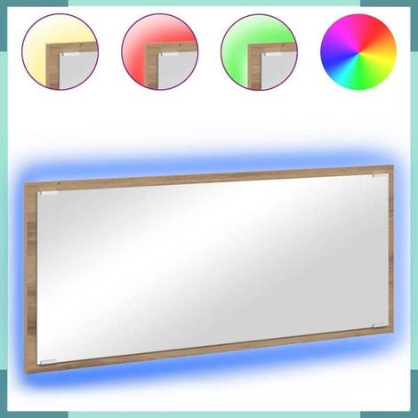 875420 Miroir Chêne artisanal 90 x 8,5 x 37 cm Bois d'ingénierie (1/5)