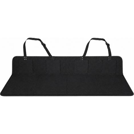 Rallonge de lit de voiture pliable, planche de couchage simple pour SUV, noire, réglable, poche de rangement (1/5)