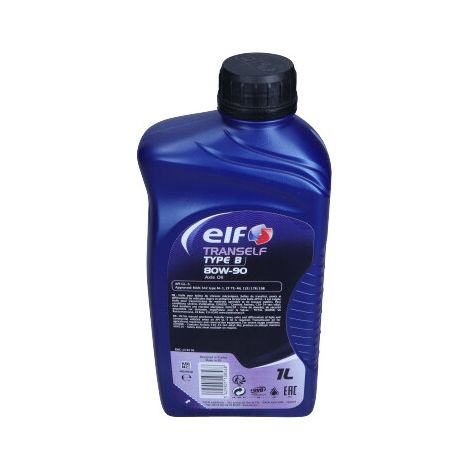 Huile ELF 80W90 1L TRANSB/ GL5/ MAN 342 M1/ BOÎTE DE VITESSES (1/2)