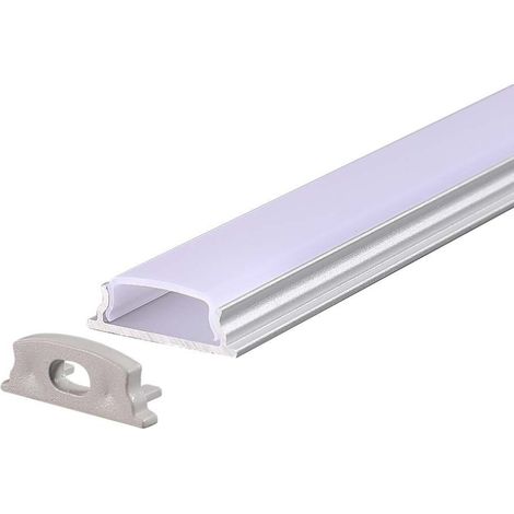 V-Tac – Profilé flexible en aluminium pour bandes LED – Longueur 2000mm – Largeur 18mm – Épaisseur 6mm – Blanc satiné (1/5)