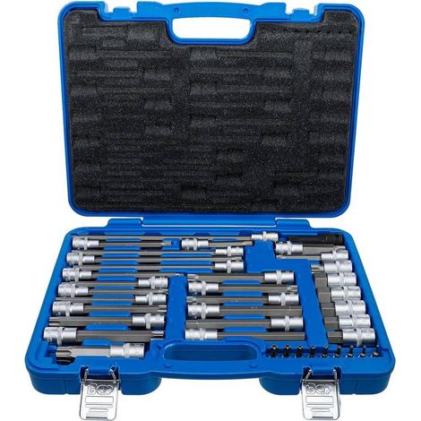 Jeu de Douilles et Embouts 38 pcs - Spécial Automobile - Polyvalent et Robuste, Acier, Pro - D-Work (1/5)