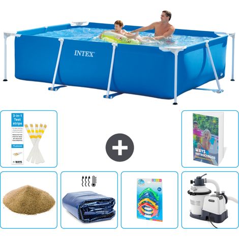 Rechteckiger Frame Pool - 260x160x65 cm - 7-teilig S36