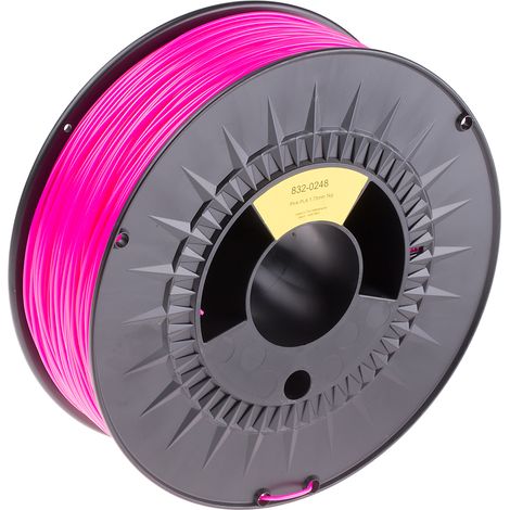Filament pour imprimante 3D RS PRO, PLA, Ø 1.75mm, Rose, 1kg, FDM ( Prix pour 1 )