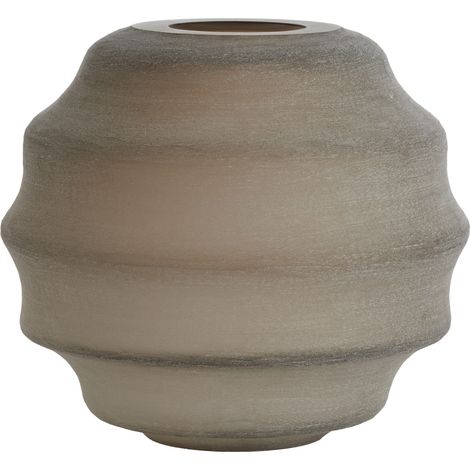 Light & Living Glasvase NAYORO Matt Hellbraun – Ø32,5x29 cm