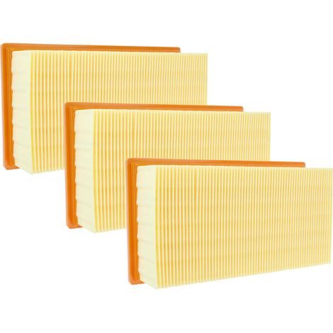 vhbw 3x Flachfaltenfilter kompatibel mit Festool CTM 33 E/LE, CTM 55 E, CTM 44 E/LE Nass- und Trockensauger, Staubsauger - Filterelement