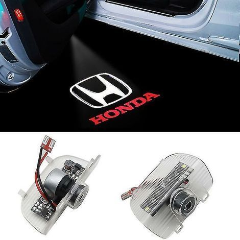 Luce di benvenuto in 2 pezzi per Honda Accord, Spirit Odyssey, CR-Z, Elysion, proiettore laser a LED, luce per portiera con logo, lampada da terra, stile B (1/2)